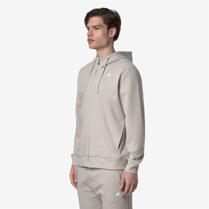 ANTON INTERLOCK - Fleece - Jacket - MAN - BEIGE LT