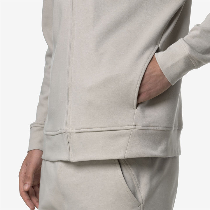 ANTON INTERLOCK - Fleece - Jacket - MAN - BEIGE LT