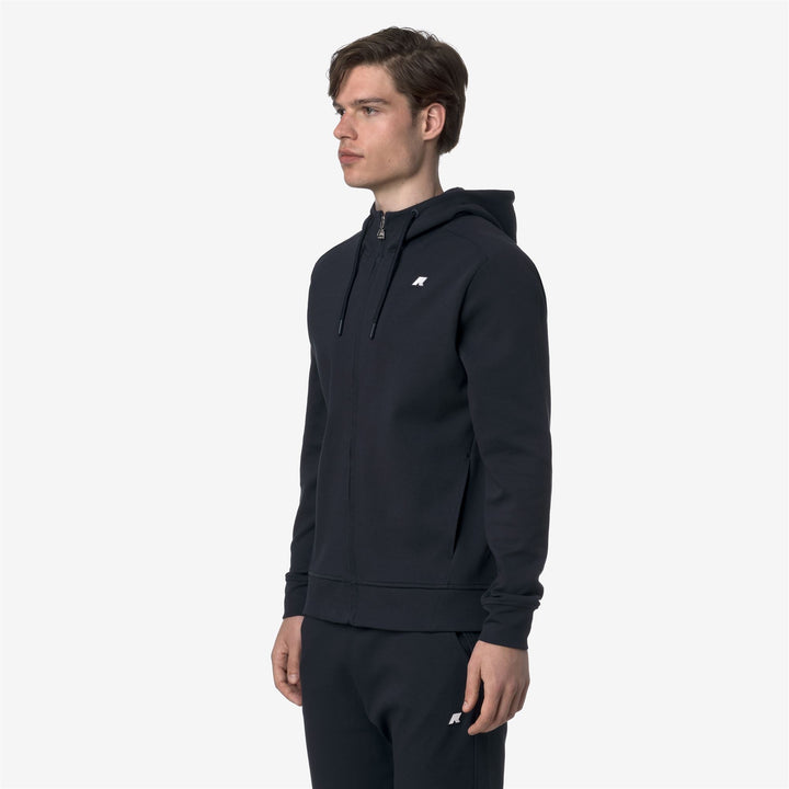 ANTON INTERLOCK - Fleece - Jacket - MAN - BLUE DEPTH