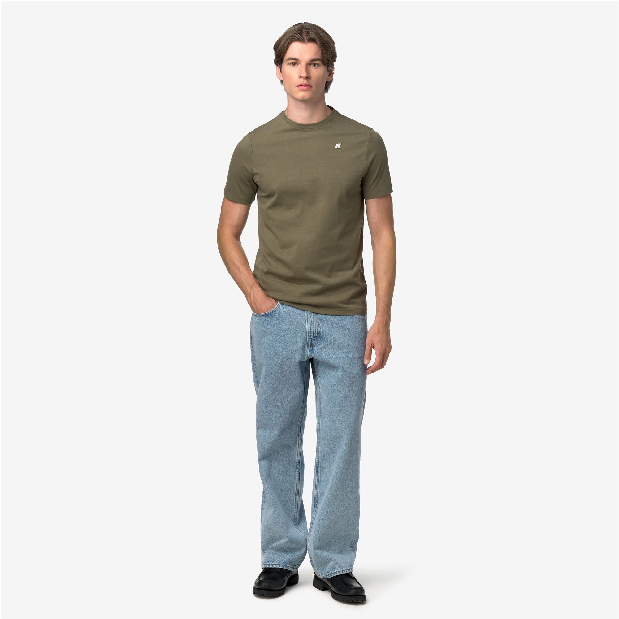 T-Shirts & Top_Man_ODOM JERSEY PEACH_T-Shirt_Green Army - Commercial 7