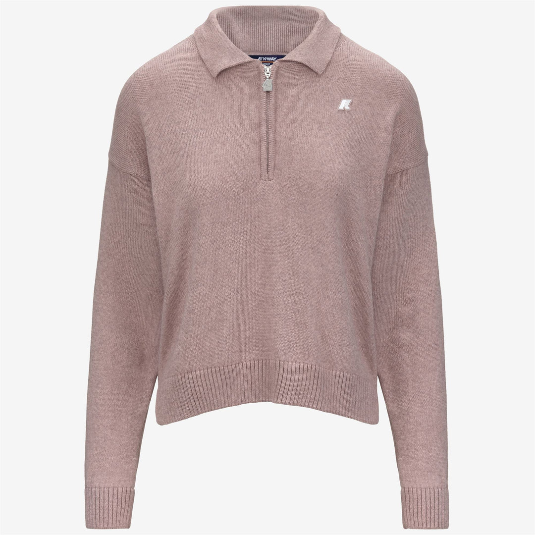 GRAMARNIER COTTON CASHMERE AF - Knitwear - Pull  Over - WOMAN - Pink Fawn Mel