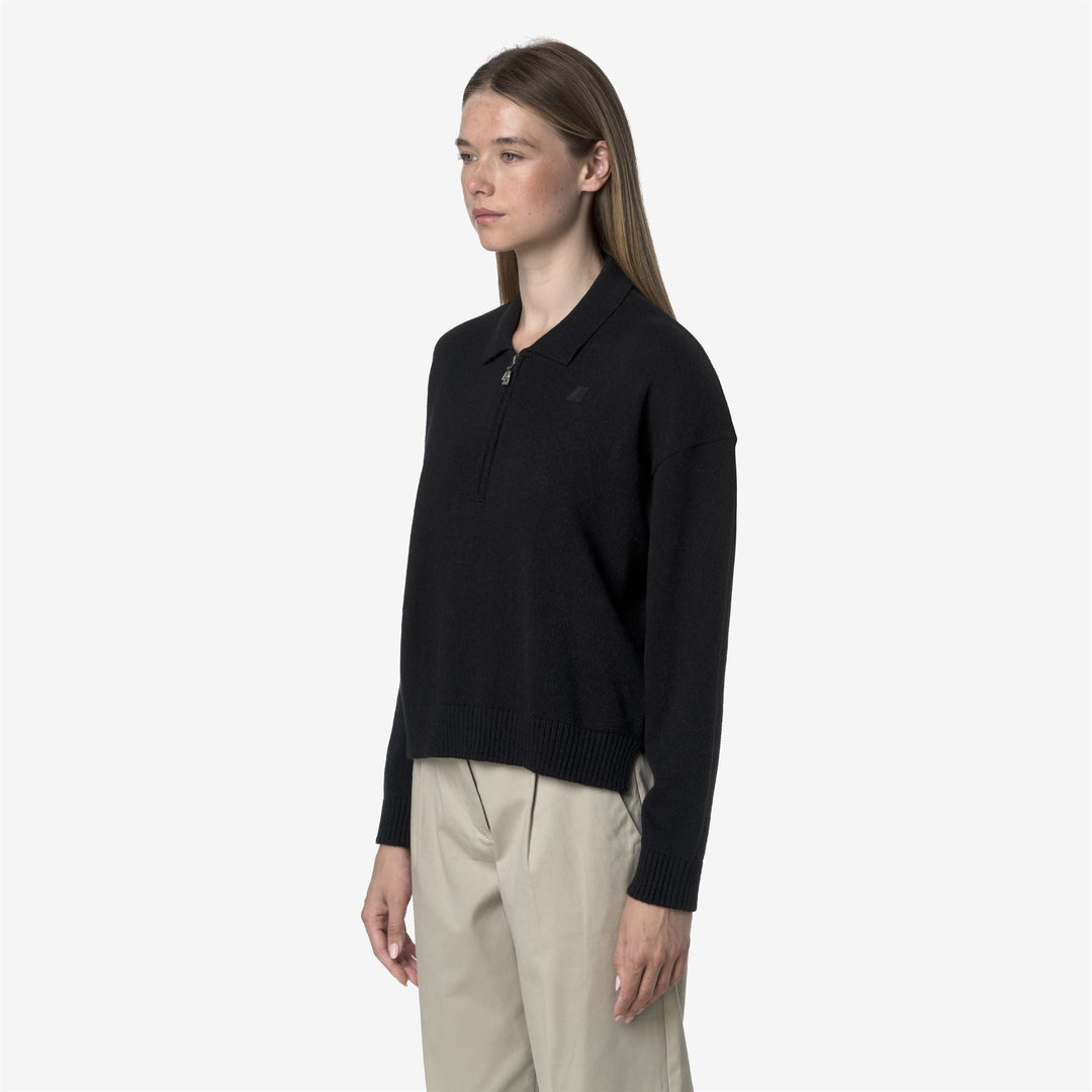 GRAMARNIER COTTON CASHMERE AF - Knitwear - Pull  Over - WOMAN - Black Mel