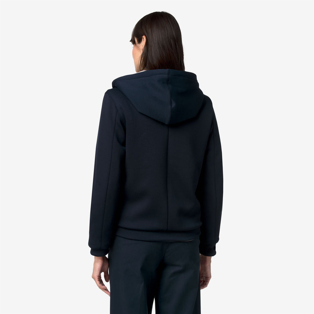 Fleece_Woman_DEVA LIGHT SPACER FUR DOUBLE_Jacket_Blue Depth - Fur - Grey Mist - Commercial 6
