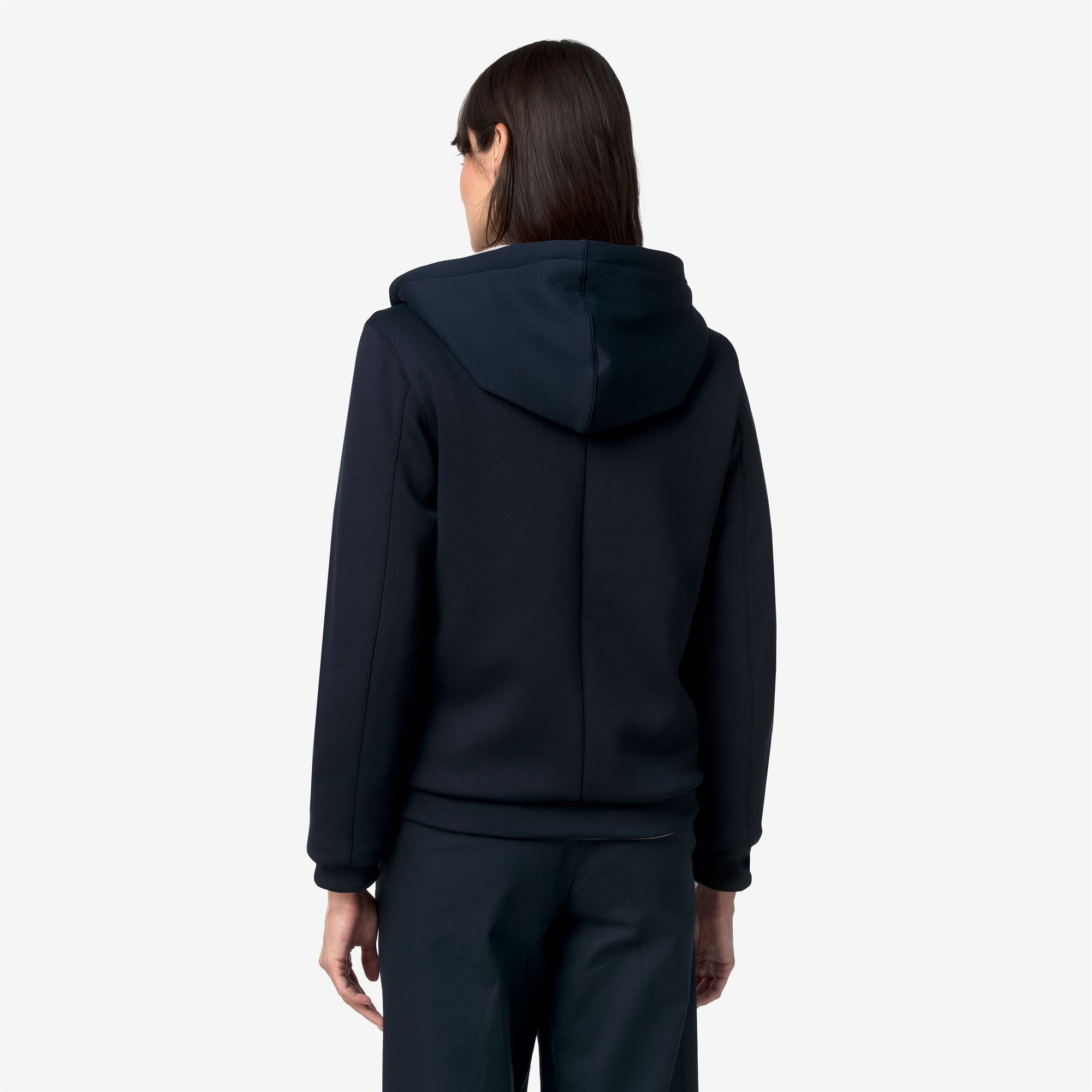 Fleece_Woman_DEVA LIGHT SPACER FUR DOUBLE_Jacket_Blue Depth - Fur - Grey Mist - Commercial 6