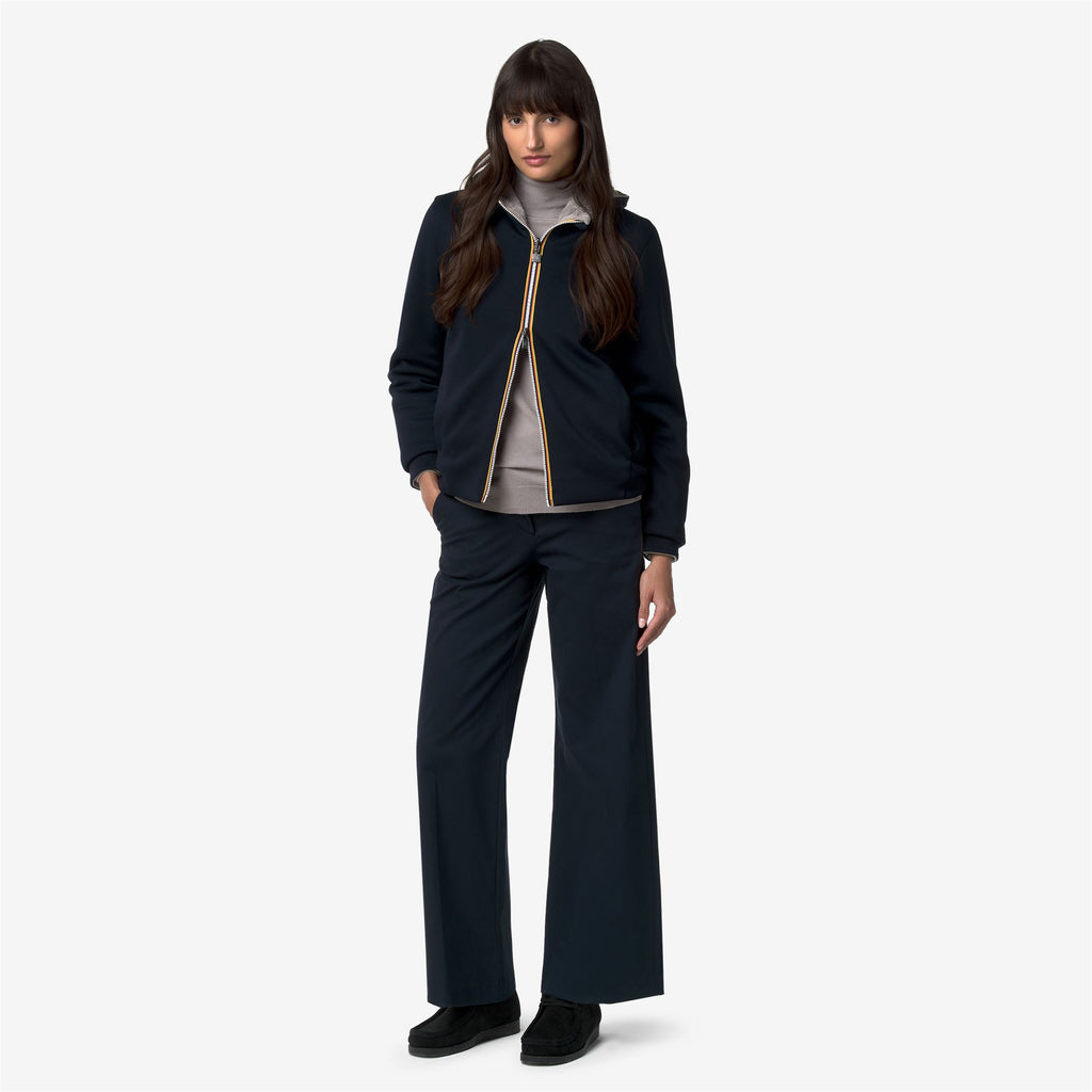 Fleece_Woman_DEVA LIGHT SPACER FUR DOUBLE_Jacket_Blue Depth - Fur - Grey Mist - Commercial 7