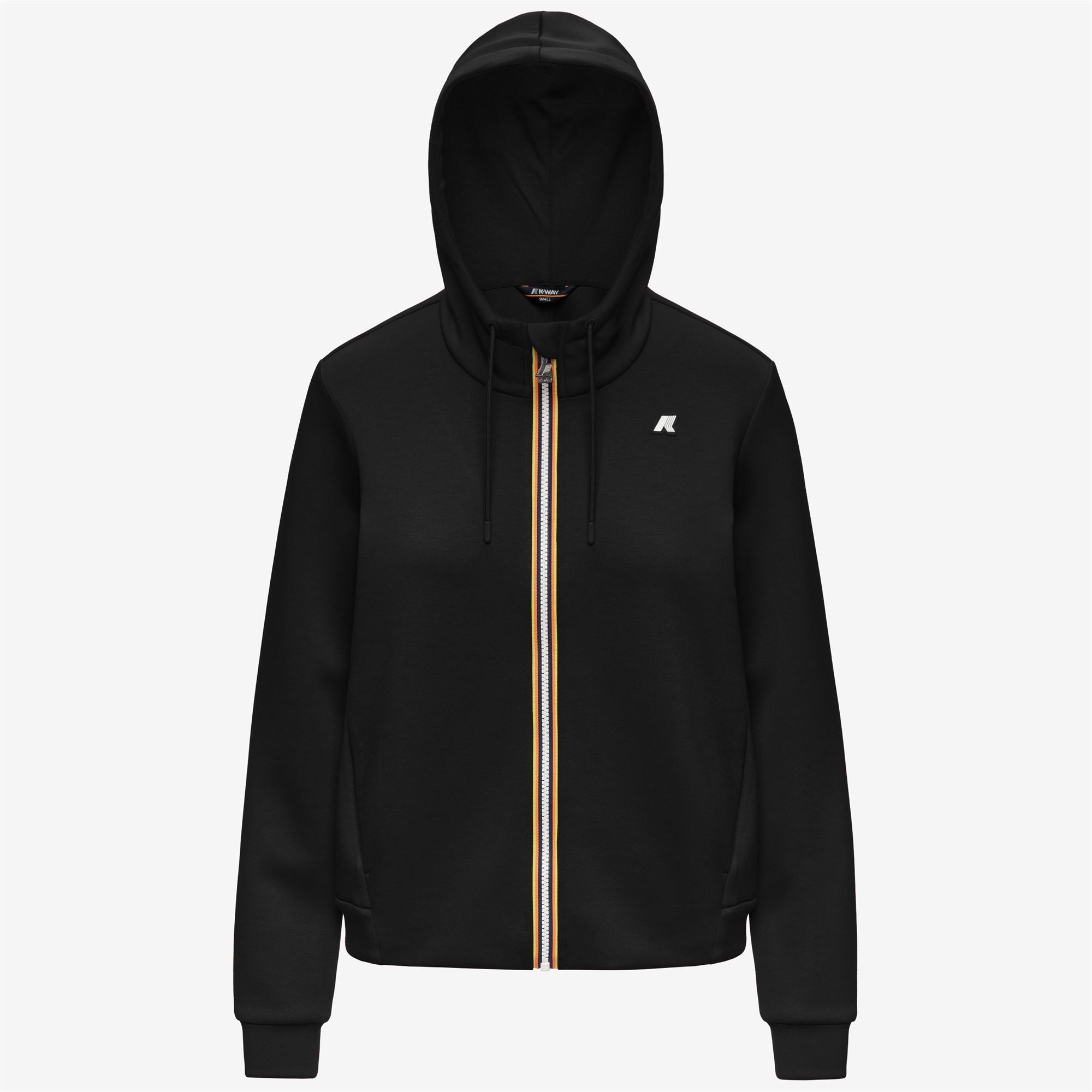 Fleece_Woman_DEVA LIGHT SPACER_Hoodie Full Zip_Black Pure - Black Pure - Commercial 1