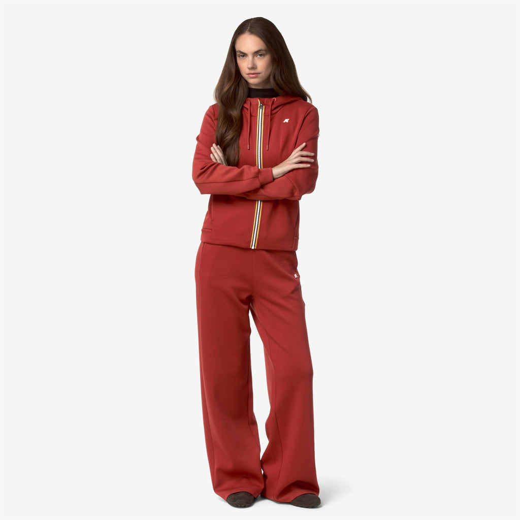 Fleece_Woman_DEVA LIGHT SPACER_Hoodie Full Zip_Red Dk Chili - Commercial 7