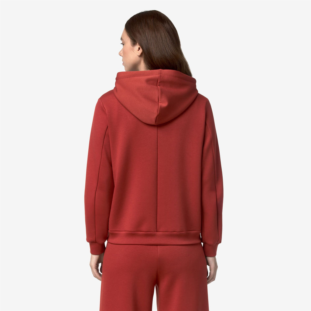 Fleece_Woman_DEVA LIGHT SPACER_Hoodie Full Zip_Red Dk Chili - Commercial 6