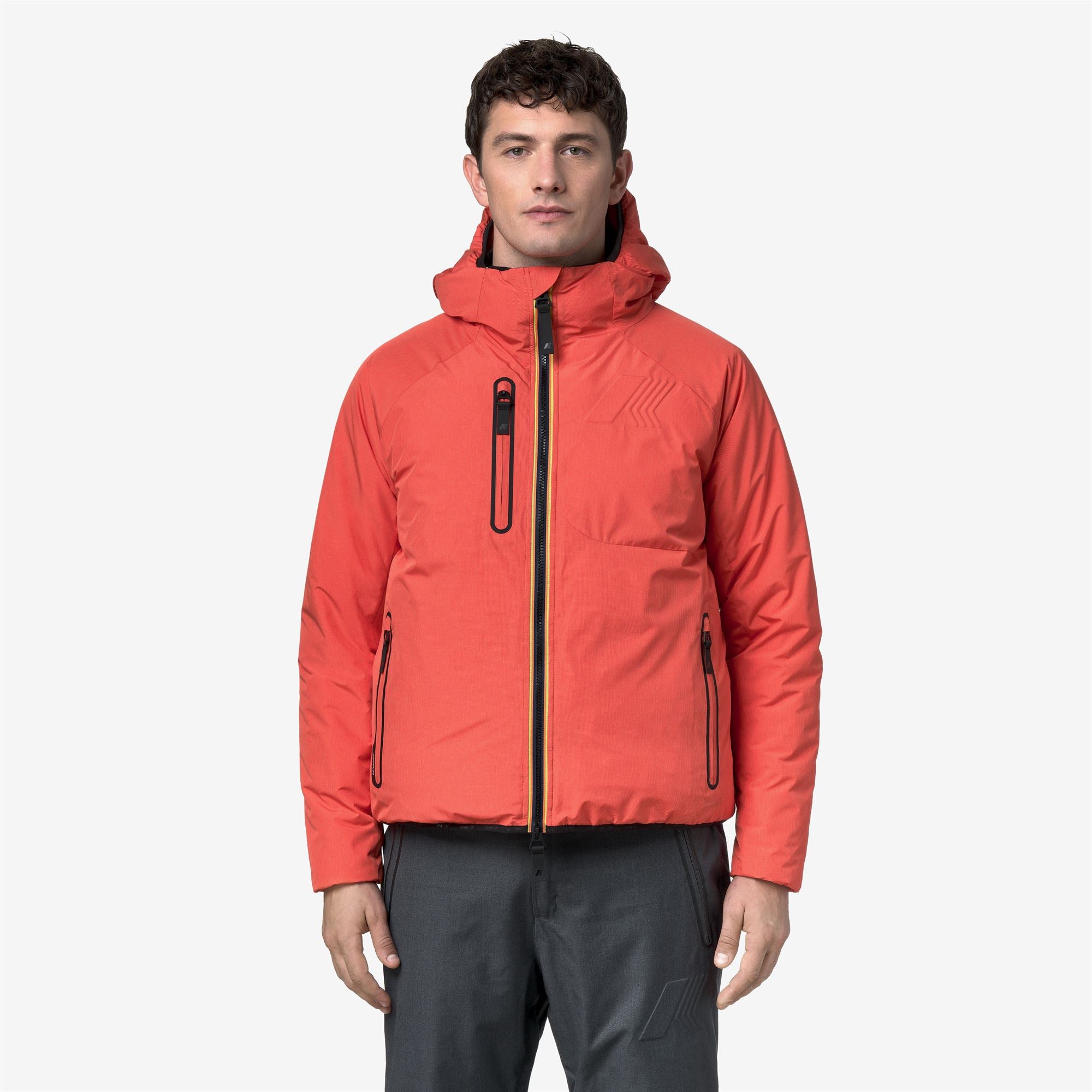 Jackets_MAN_PARPAILLON_Mid_Orange Micro Grid - Commercial 4