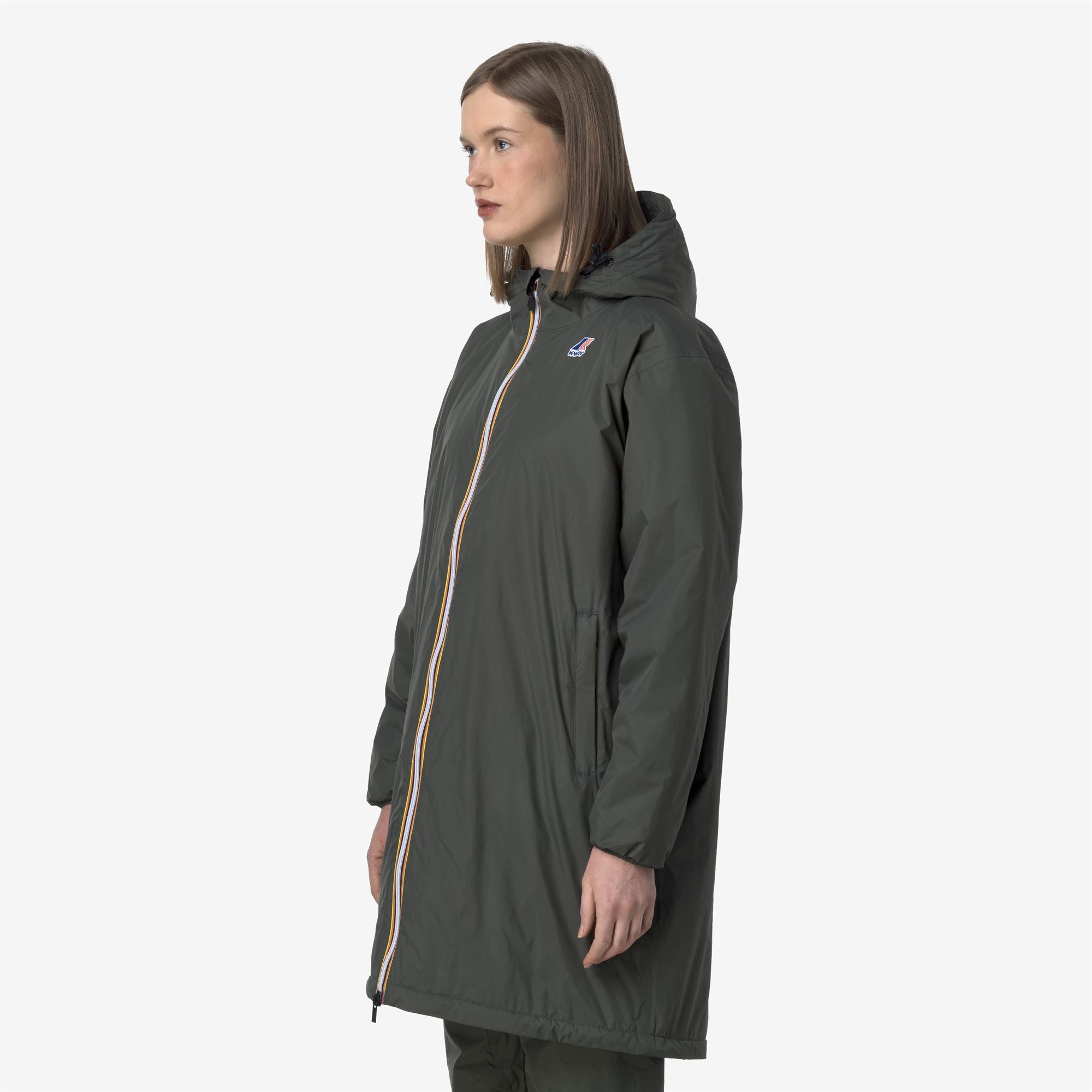 Jackets_UNISEX_LE VRAI 4.0 EIFFEL EAST WARM_3/4 Length_GREEN BLACKISH - Commercial 5