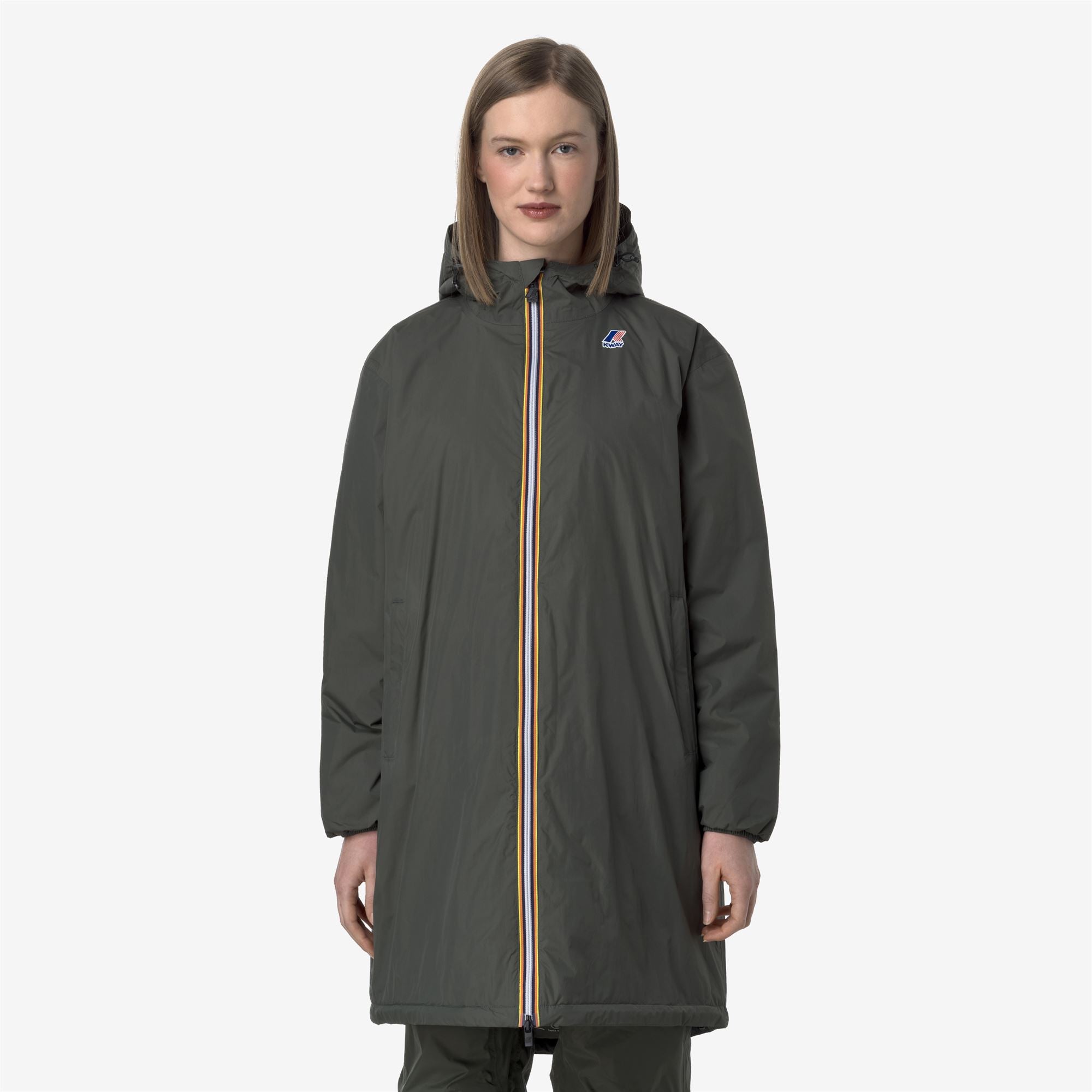 Jackets_UNISEX_LE VRAI 4.0 EIFFEL EAST WARM_3/4 Length_GREEN BLACKISH - Commercial 4