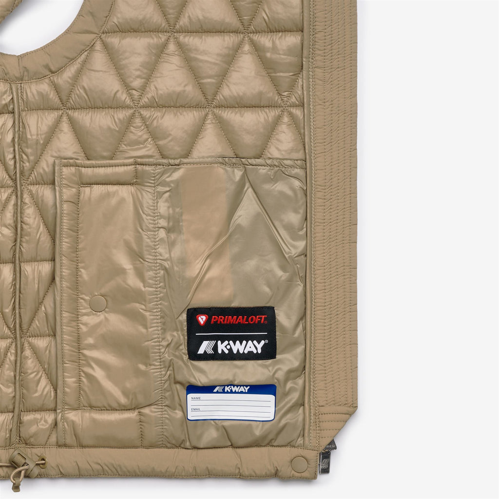 Jackets_Woman_SATINE DIAMOND QUILTED WARM_Vest_Beige Khaki - Commercial 2