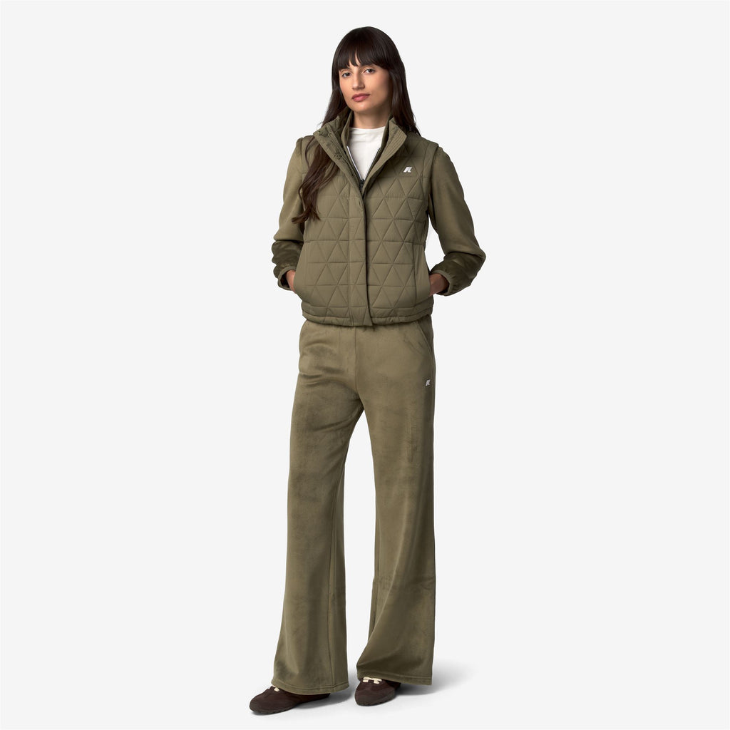 Jackets_Woman_SATINE DIAMOND QUILTED WARM_Vest_Green Army - Commercial 7