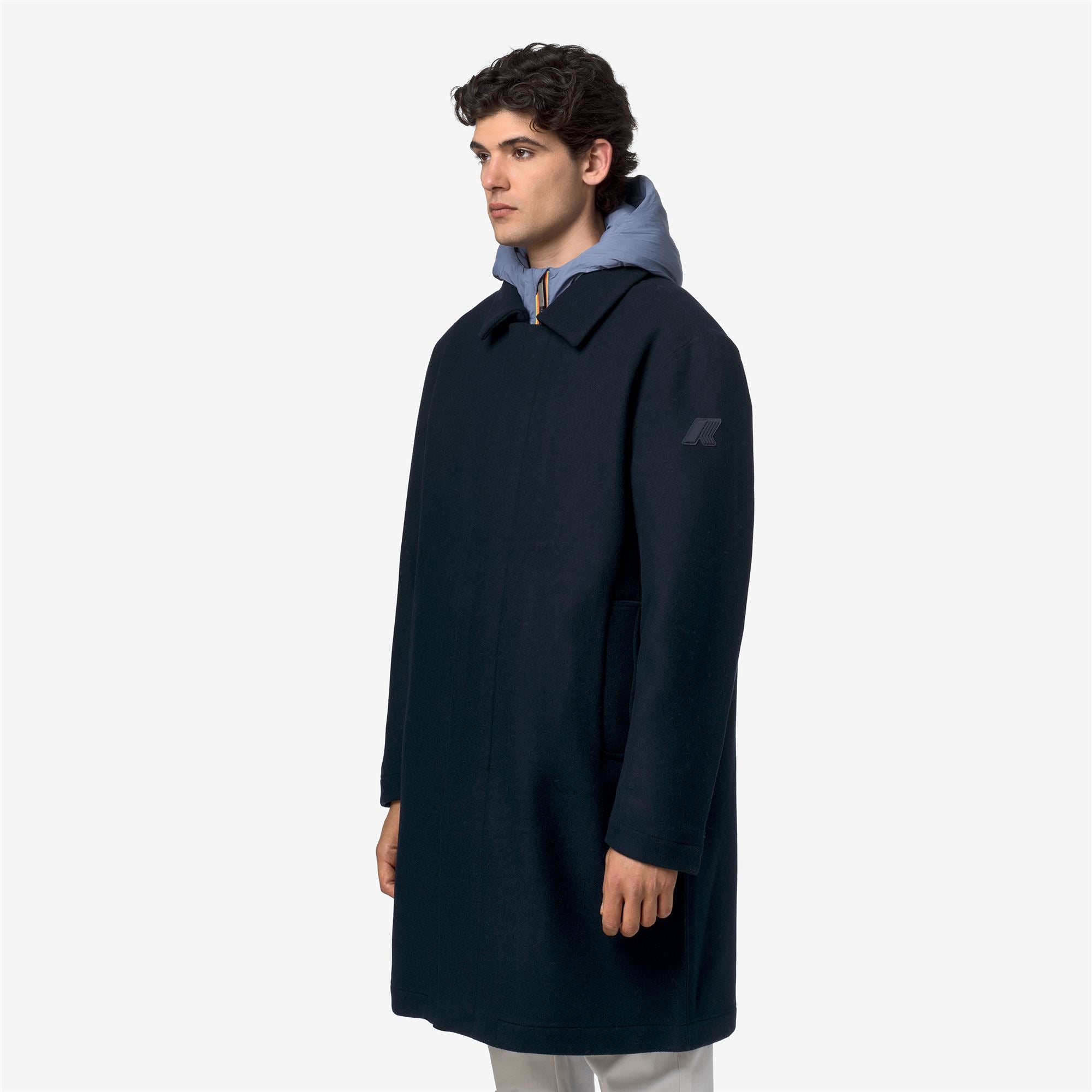 Jackets_Man_POIROL WOOL NYLON_3/4 Length_Blue Depth - Blue Wild - Commercial 5