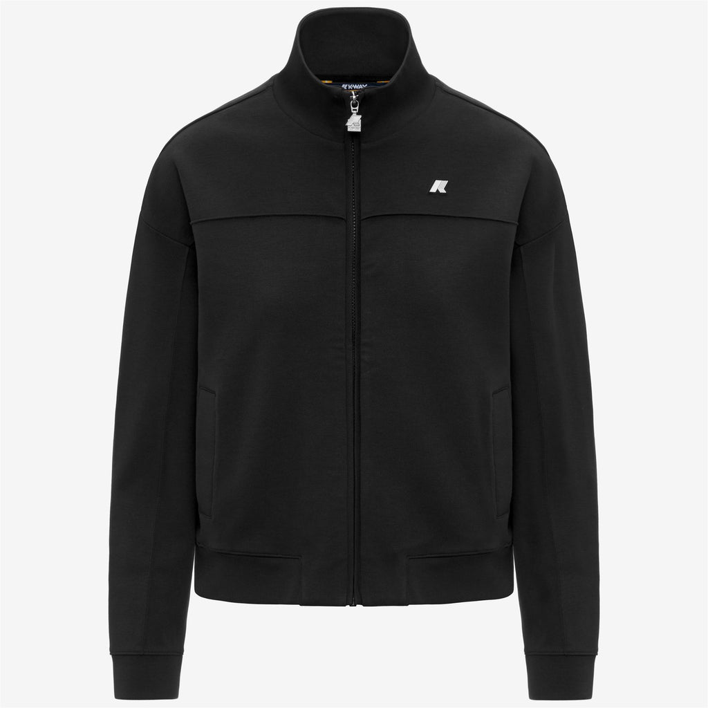 Fleece_Woman_ARVINNE INTERLOCK_Jacket_Black Pure - Black Pure - Commercial 1