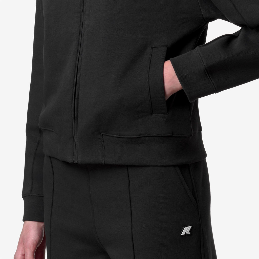 Fleece_Woman_ARVINNE INTERLOCK_Jacket_Black Pure - Black Pure - Commercial 7