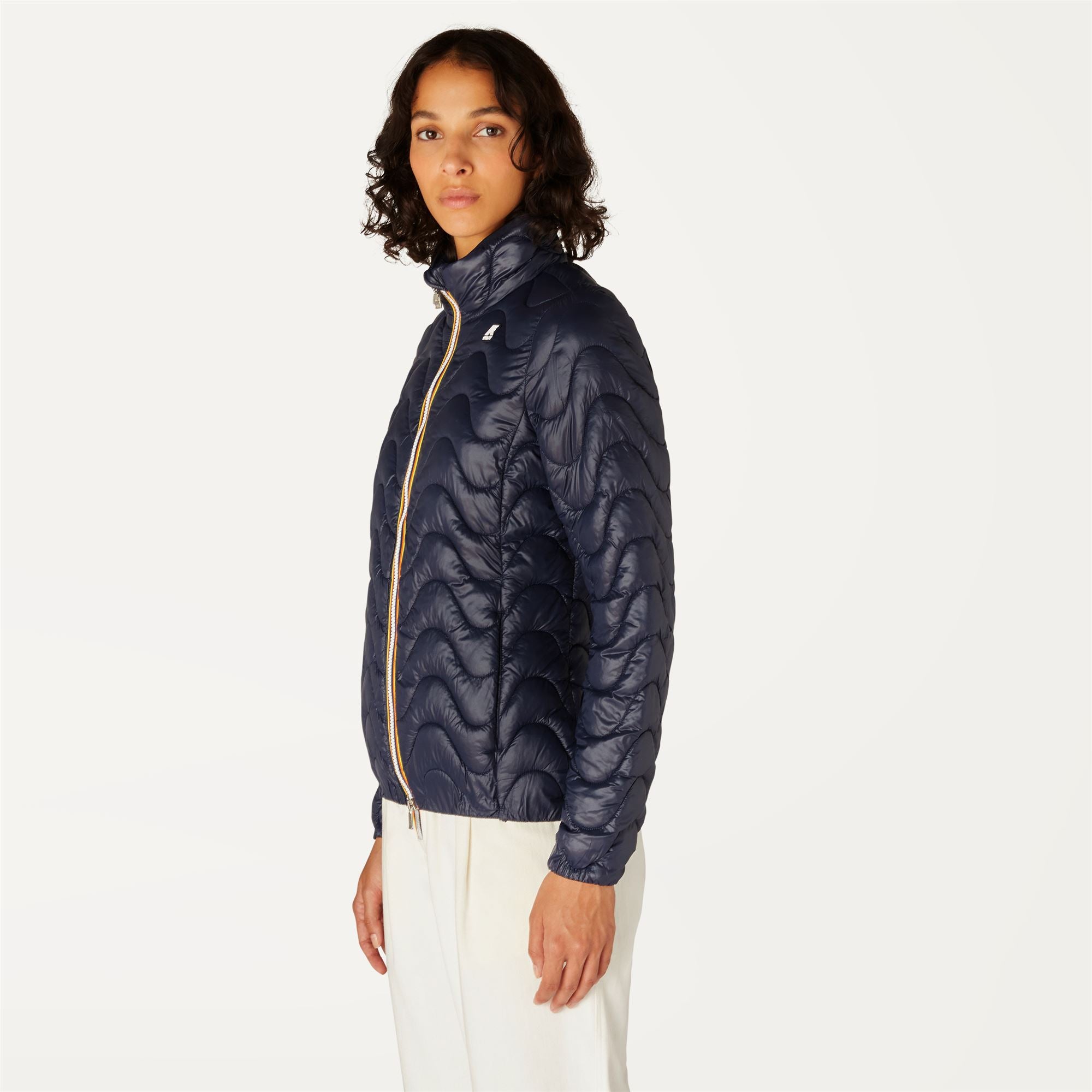 Jackets_WOMAN_VIOLETTE QUILTED WARM_Short_Blue Depth - Commercial 5