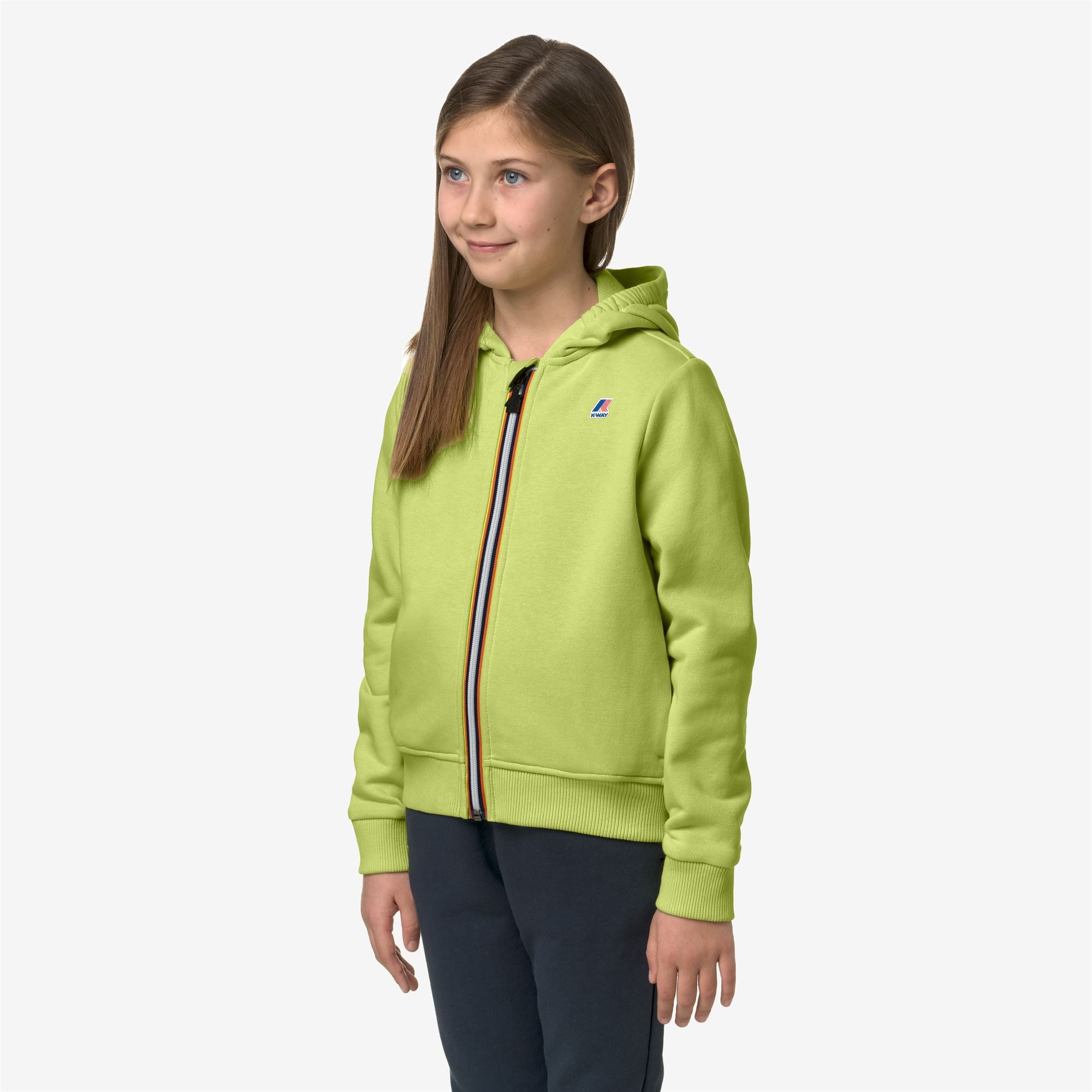 Fleece_KID UNISEX_P. LE VRAI ARNEL POLY COTTON_Jacket_Green Celery - Commercial 5