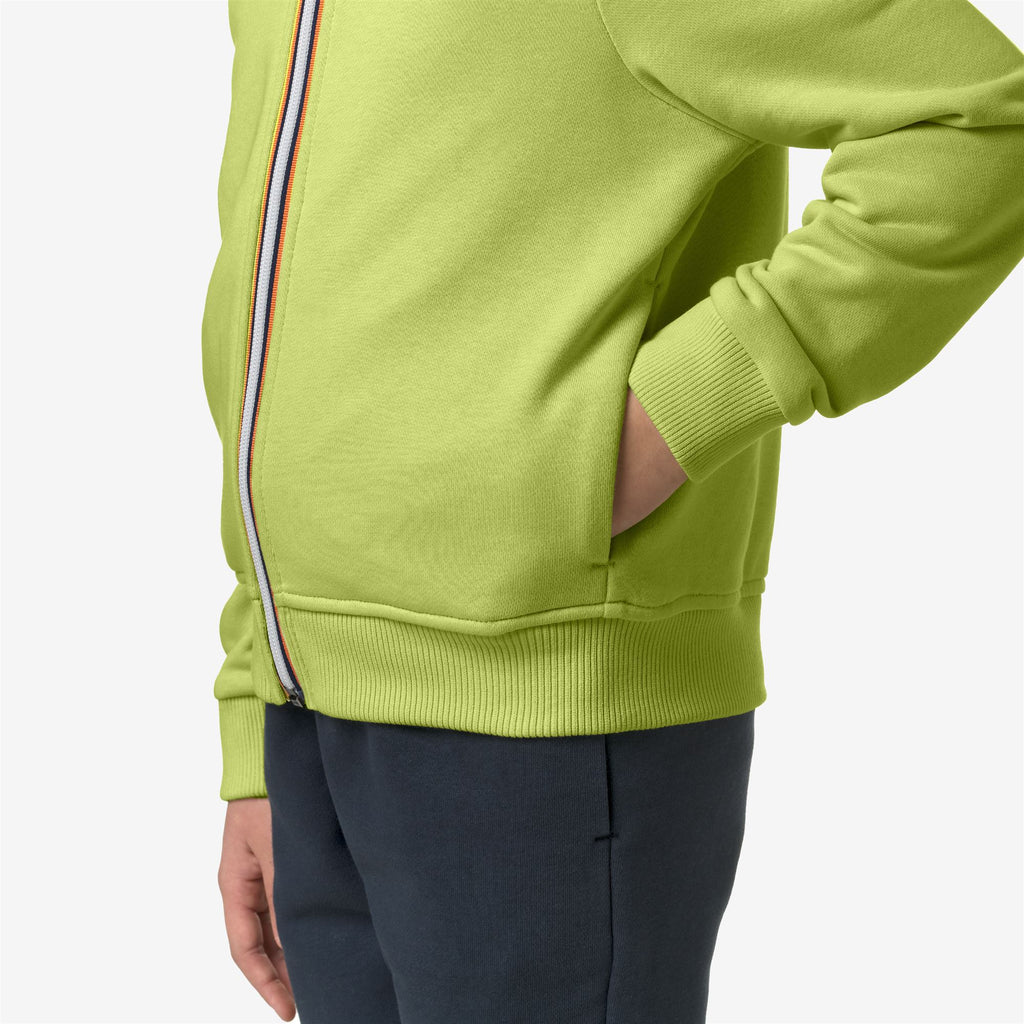Fleece_KID UNISEX_P. LE VRAI ARNEL POLY COTTON_Jacket_Green Celery - Commercial 7