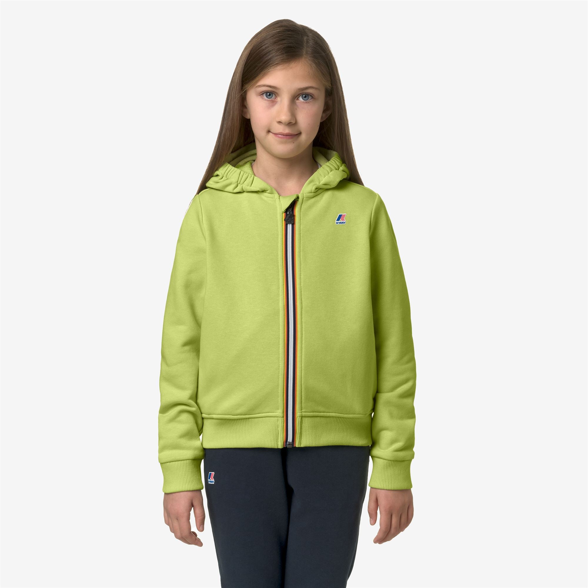 Fleece_KID UNISEX_P. LE VRAI ARNEL POLY COTTON_Jacket_Green Celery - Commercial 4