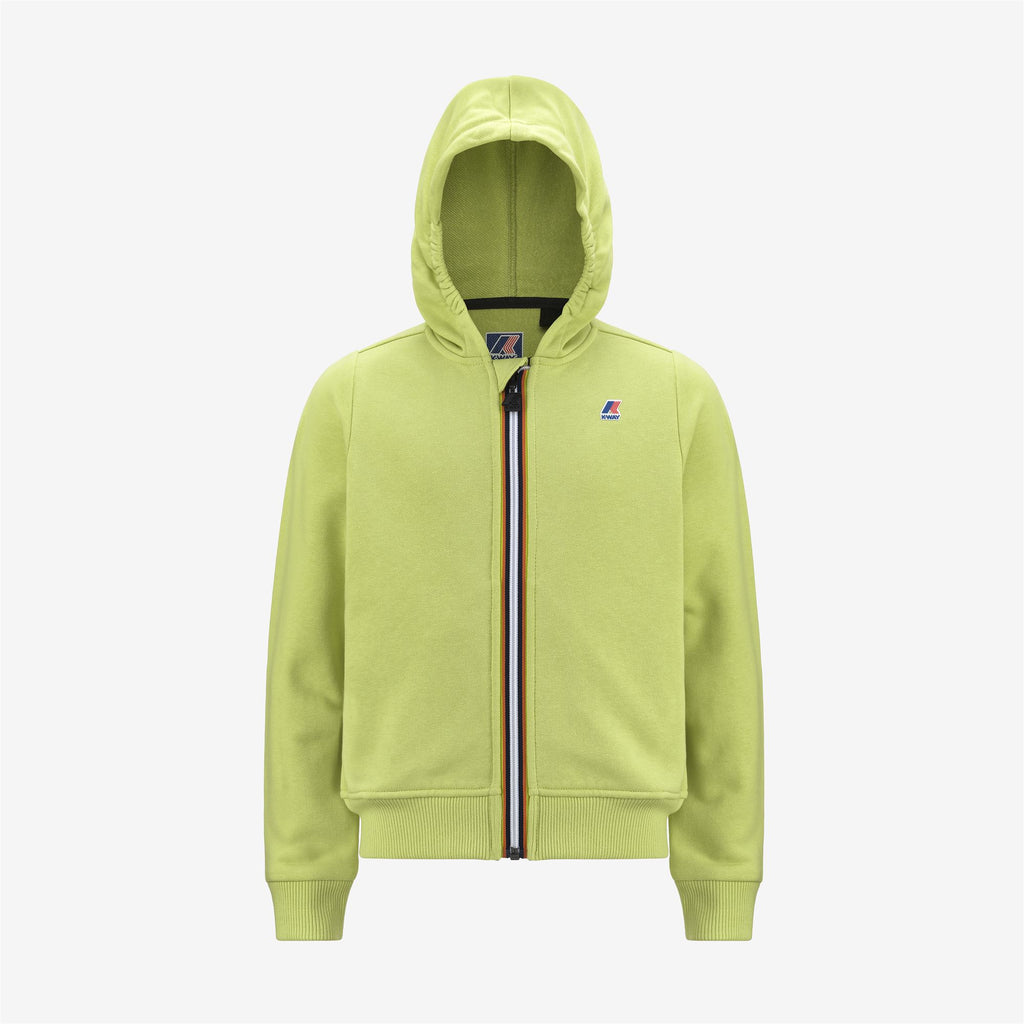 Fleece_KID UNISEX_P. LE VRAI ARNEL POLY COTTON_Jacket_Green Celery - Commercial 1