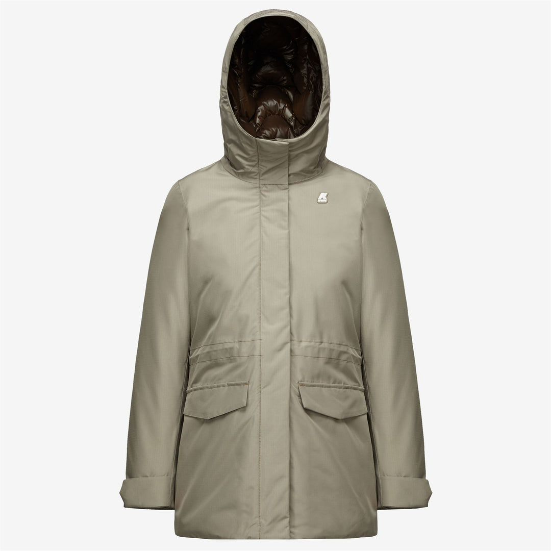 ANNETTE THERMO HEAVY - Jackets - 3/4 LENGTH - WOMAN - BEIGE T-BROWN M 01