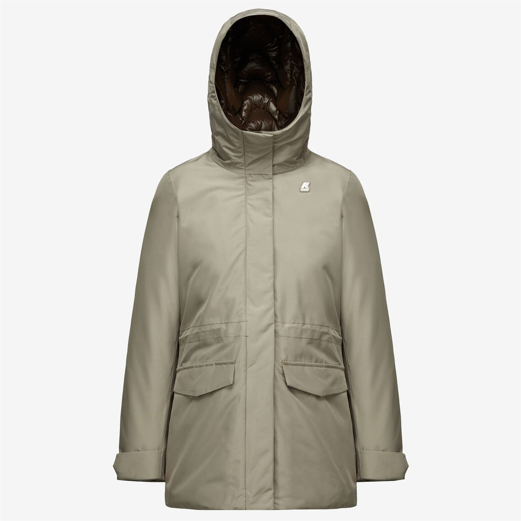 Jackets_Woman_ANNETTE THERMO HEAVY_3/4 Length_Beige T-Brown M - Commercial 1