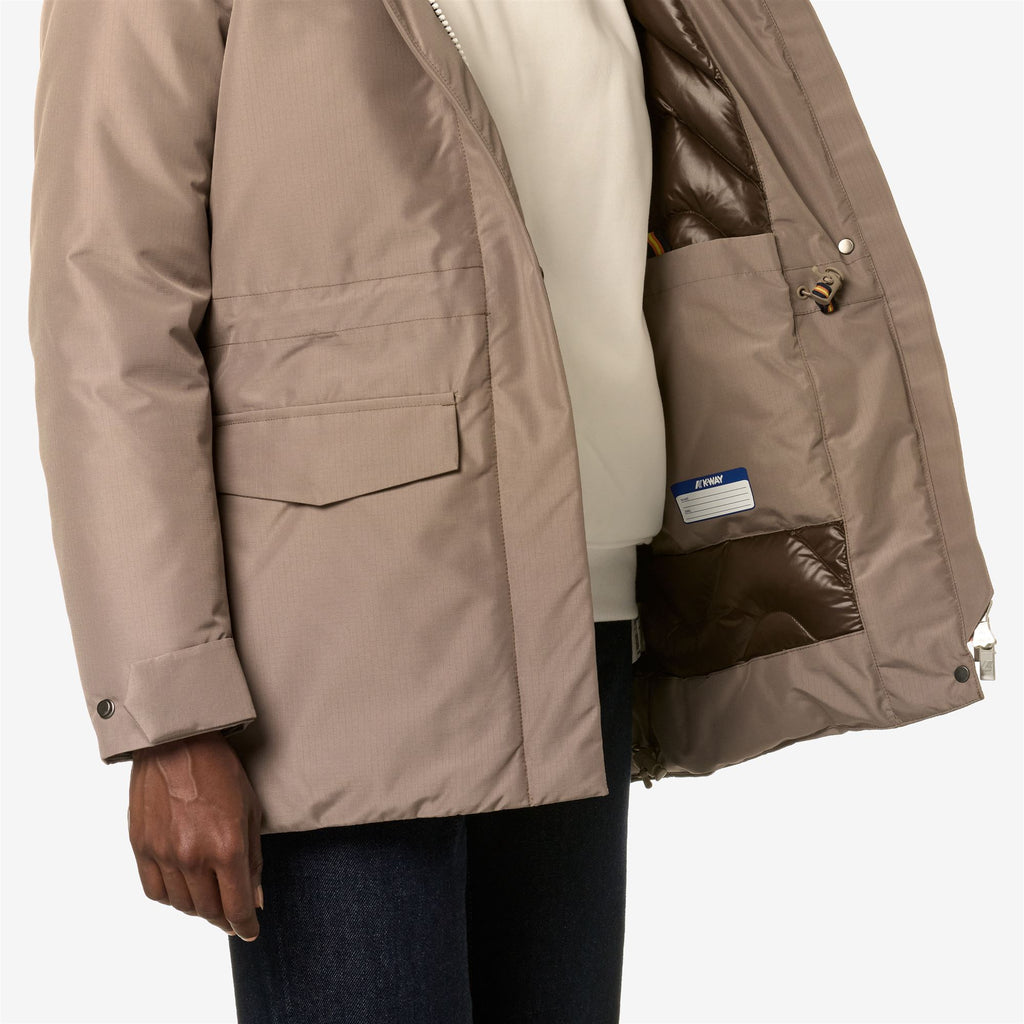 Jackets_Woman_ANNETTE THERMO HEAVY_3/4 Length_Beige T-Brown M - Commercial 7