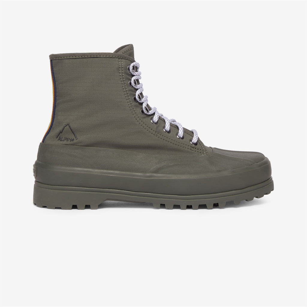 Ankle Boots_Unisex_ALPINA BONDED RIPSTOP JERSEY_Laced_GREEN BLACKISH - Commercial 4