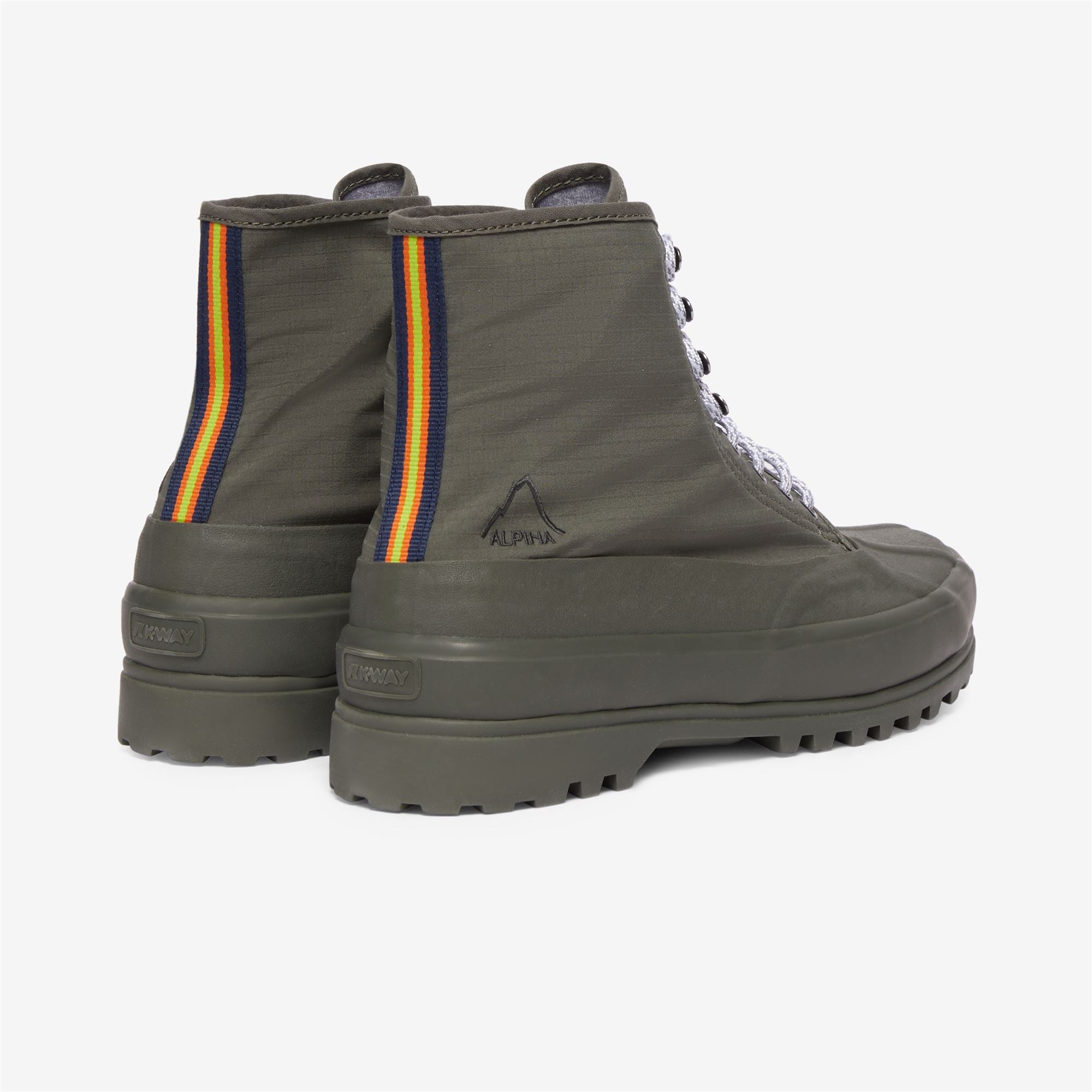 Ankle Boots_Unisex_ALPINA BONDED RIPSTOP JERSEY_Laced_GREEN BLACKISH - Commercial 3