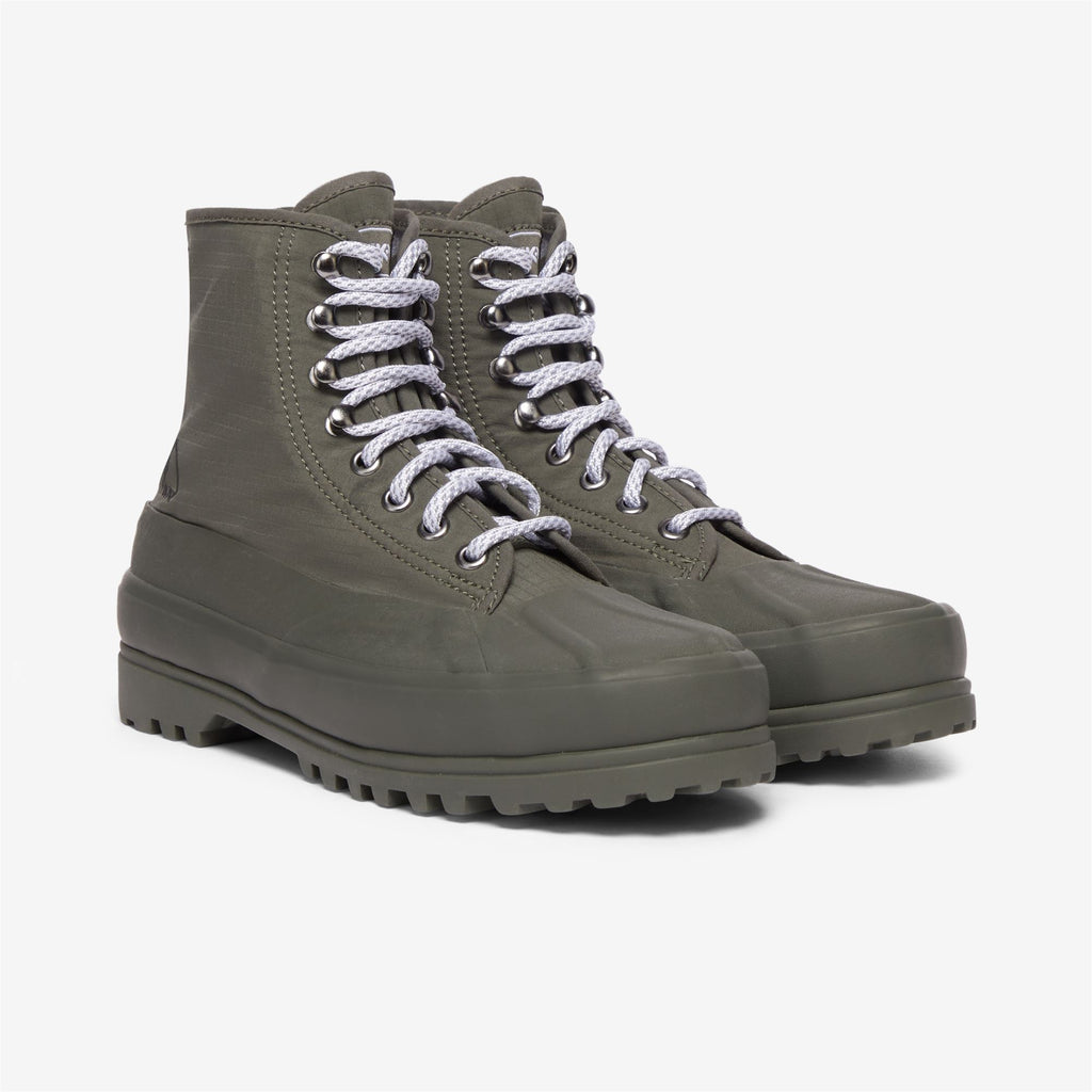 Ankle Boots_Unisex_ALPINA BONDED RIPSTOP JERSEY_Laced_GREEN BLACKISH - Commercial 2