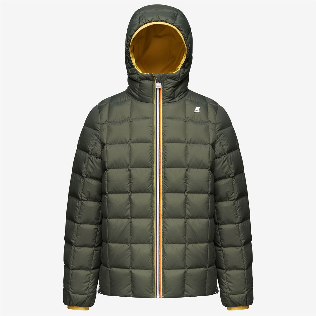 Doudoune réversible homme Jack st thermo jaune vert K-Way Officiel