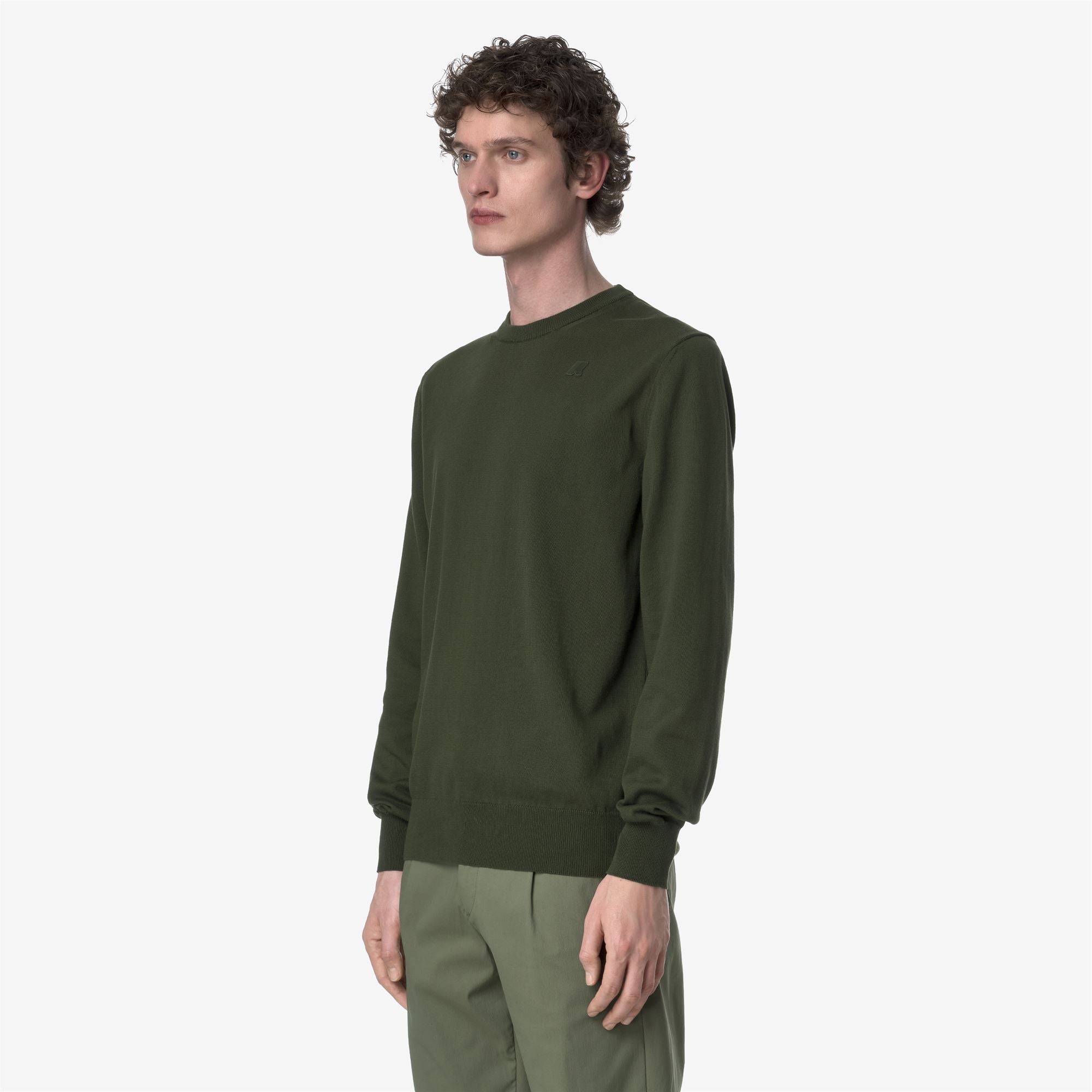 Knitwear_MAN_SEBASTIEN COTTON PS_Pull Over_Green Africa - Commercial 5