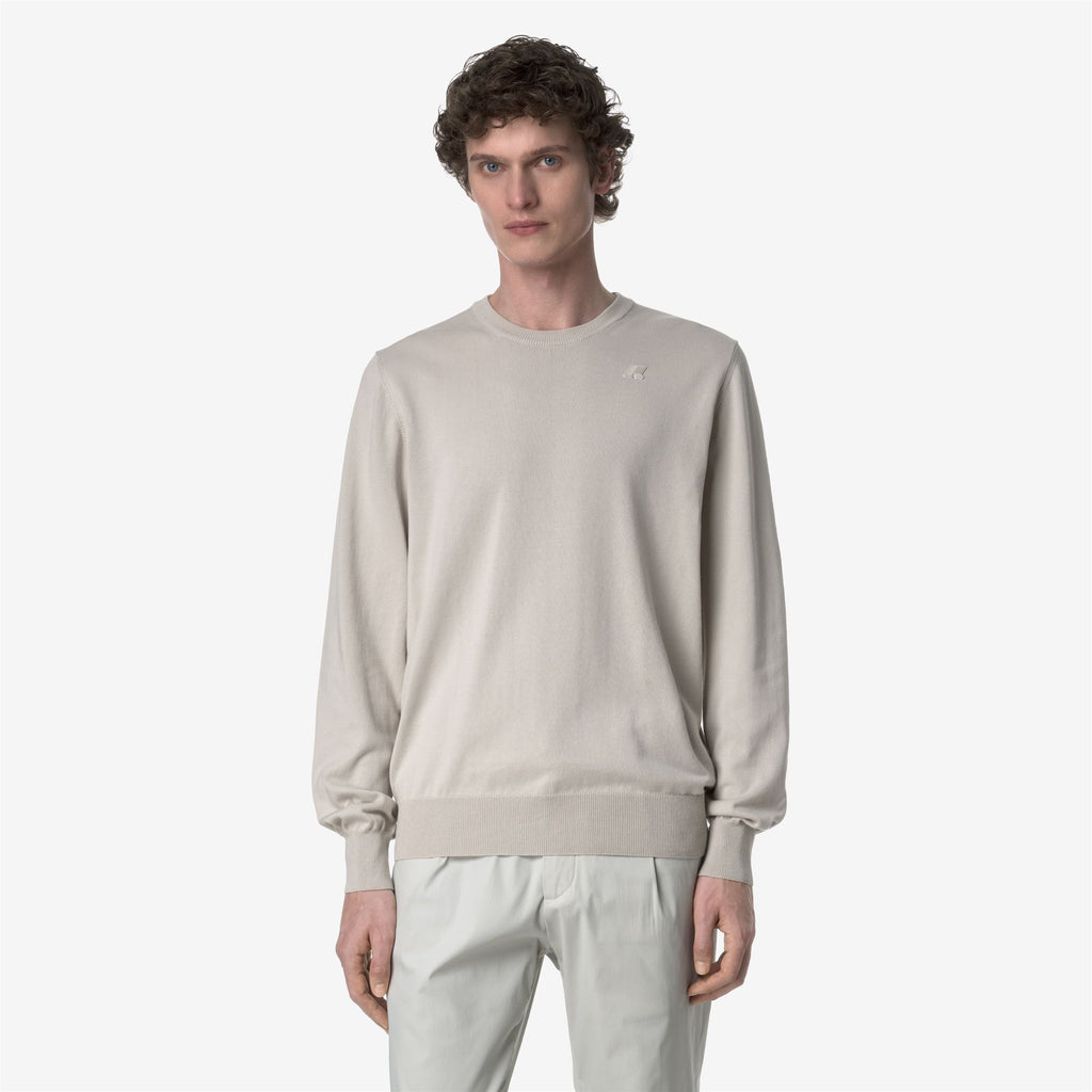 Knitwear_MAN_SEBASTIEN COTTON PS_Pull Over_BEIGE LT - Commercial 4