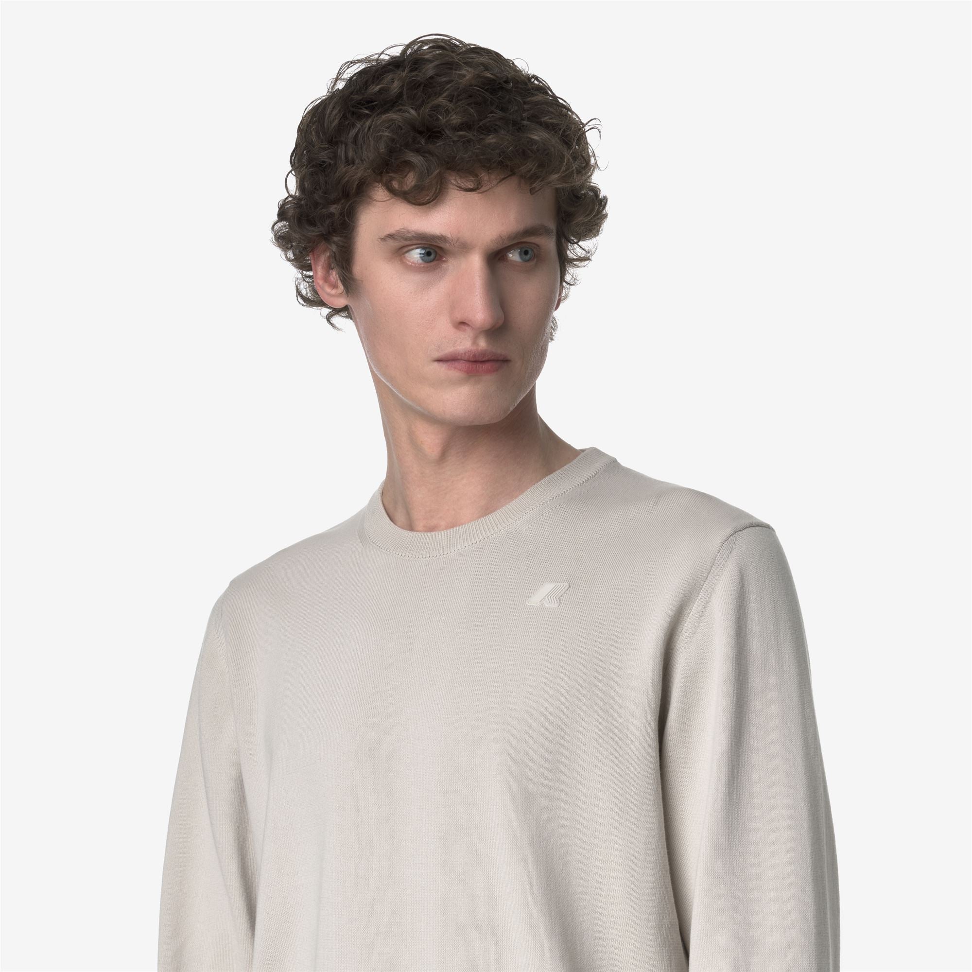 Knitwear_MAN_SEBASTIEN COTTON PS_Pull Over_BEIGE LT - Commercial 7