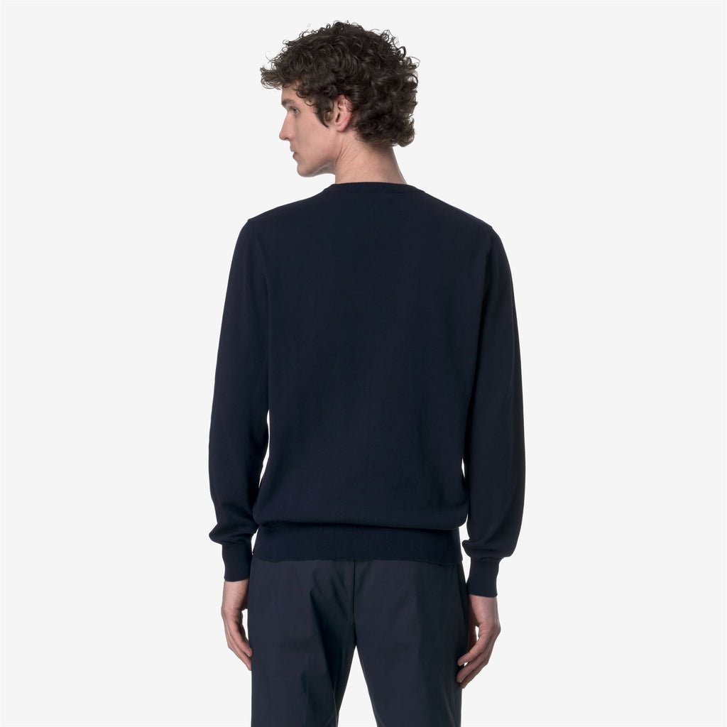 Knitwear_MAN_SEBASTIEN COTTON PS_Pull Over_Blue Depth - Commercial 6