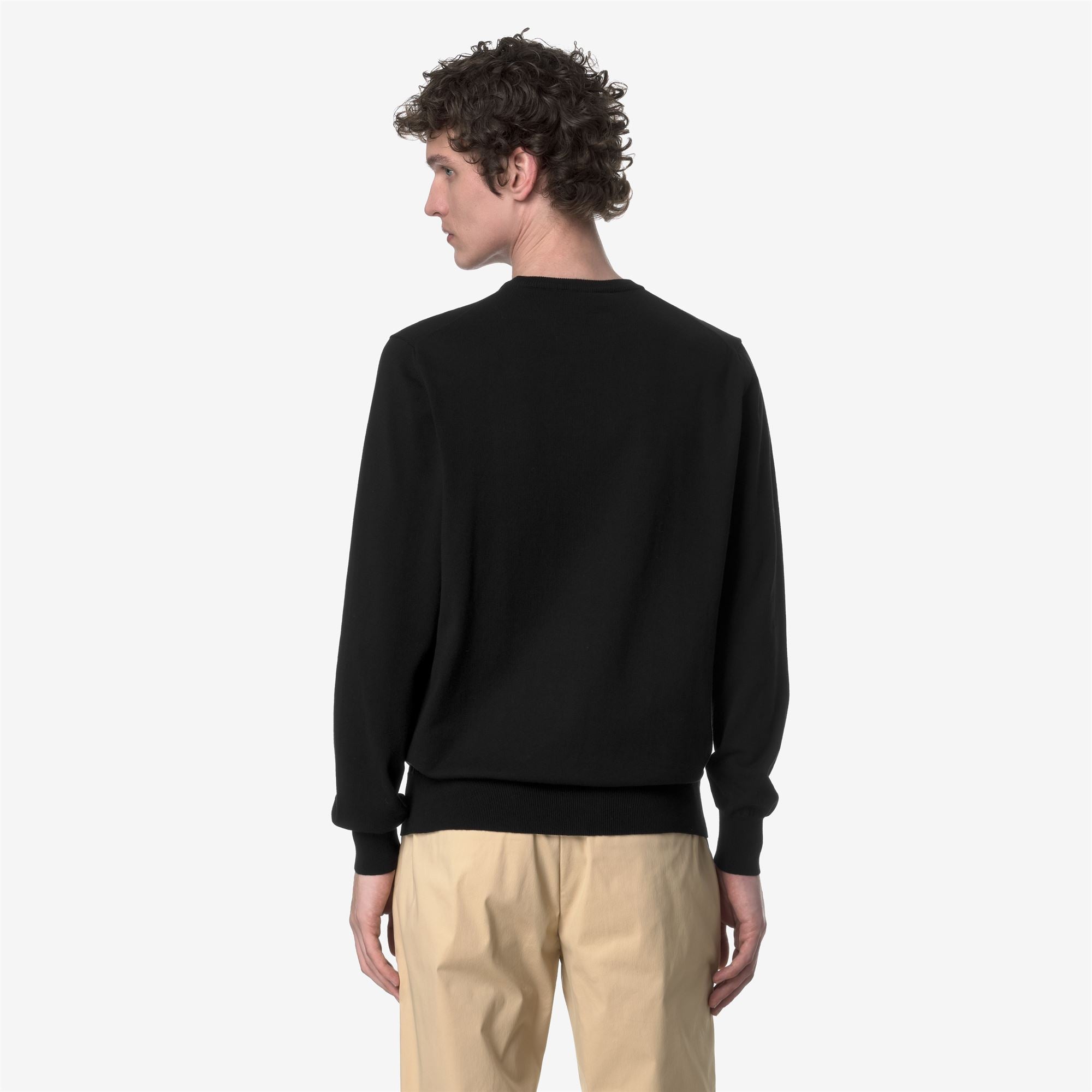 Knitwear_MAN_SEBASTIEN COTTON PS_Pull Over_Black Pure - Commercial 6
