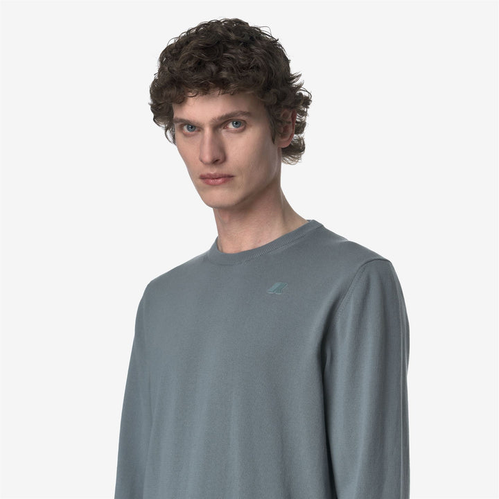 SEBASTIEN COTTON PS - Knitwear - Pull  Over - MAN - GREY SAGE