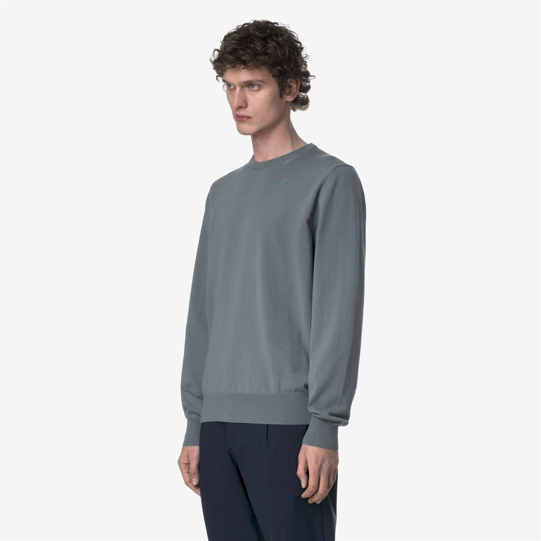 SEBASTIEN COTTON PS - Knitwear - Pull  Over - MAN - GREY SAGE