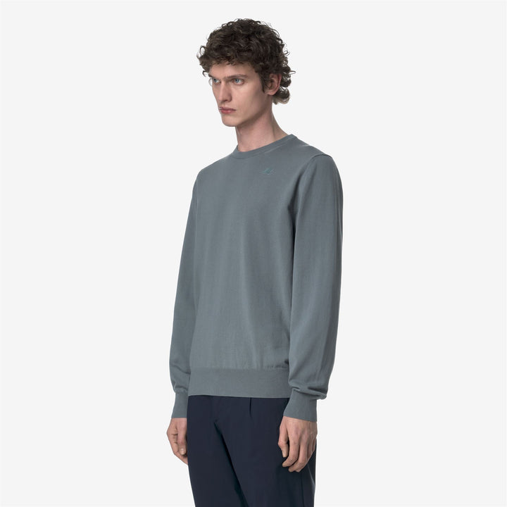 SEBASTIEN COTTON PS - Knitwear - Pull  Over - MAN - GREY SAGE
