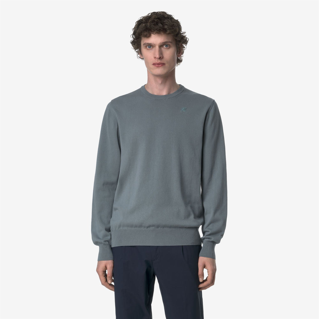 SEBASTIEN COTTON PS - Knitwear - Pull  Over - MAN - GREY SAGE