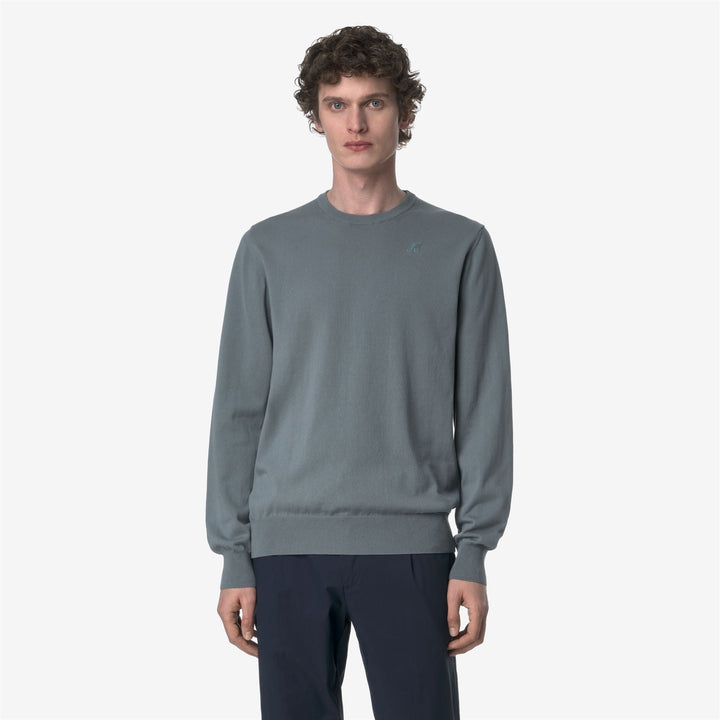 SEBASTIEN COTTON PS - Knitwear - Pull  Over - MAN - GREY SAGE