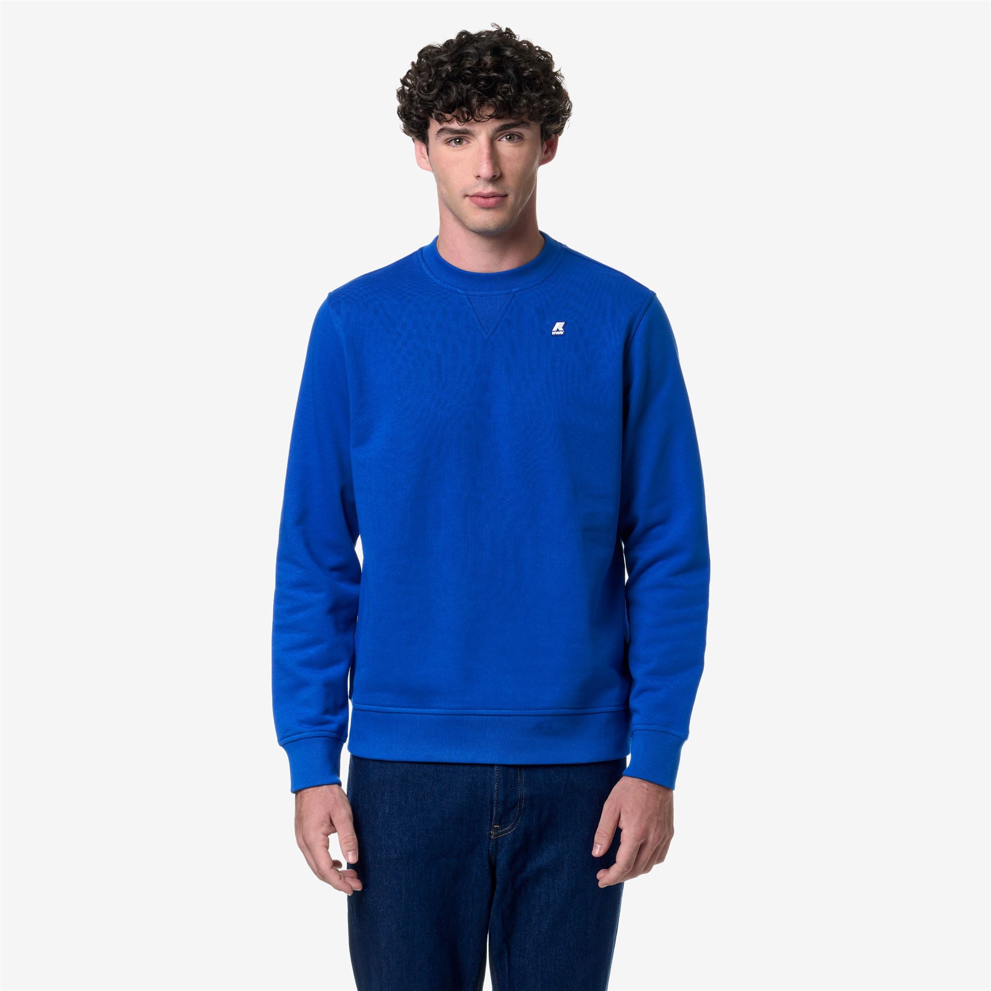 Fleece_Man_BAPTISTE_Jumper_Blue Royal Marine - Commercial 4