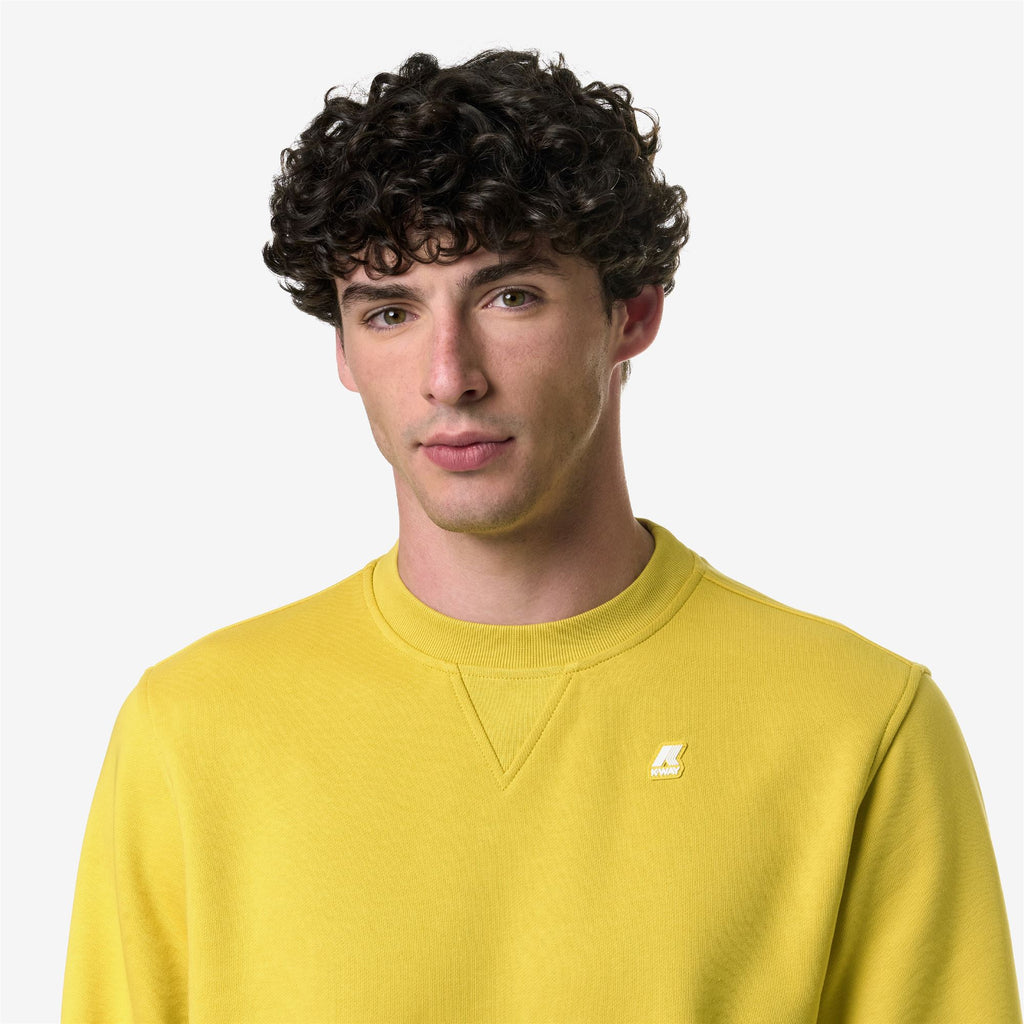 Fleece_Man_BAPTISTE_Jumper_Yellow Zafferano - Commercial 7