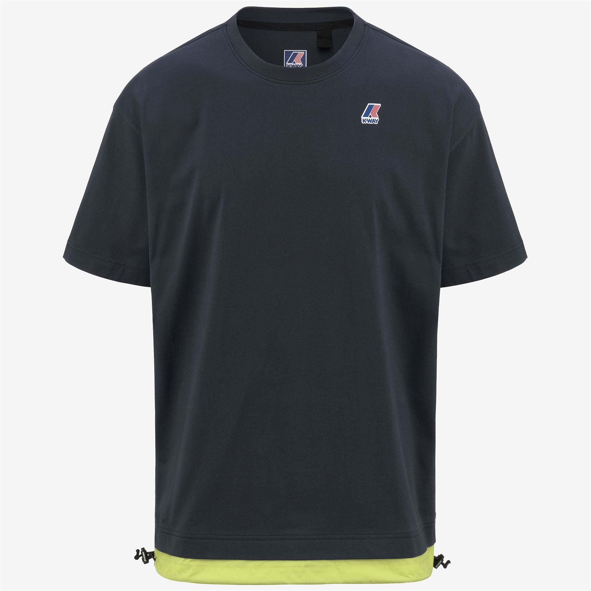 T-Shirts & Top_Unisex_LE VRAI SERILLE NYLON PC_T-Shirt_Blue Depth-Green Celery - Commercial 1
