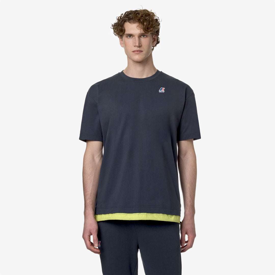 LE VRAI SERILLE NYLON PC - T-ShirtsTop - T-Shirt - UNISEX - BLUE DEPTH-GREEN CELERY main