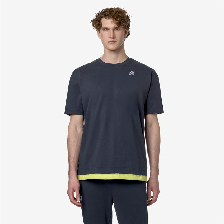 LE VRAI SERILLE NYLON PC - T-ShirtsTop - T-Shirt - UNISEX - BLUE DEPTH-GREEN CELERY 3