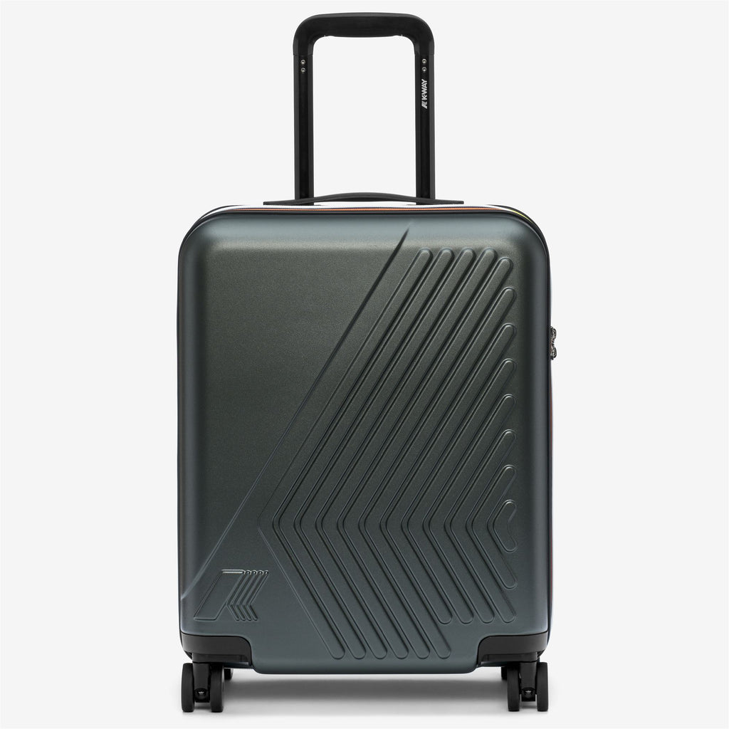 Luggage Bags_Unisex_EUDOXIE LOGO_Trolley_GREEN BLACKISH - Commercial 1