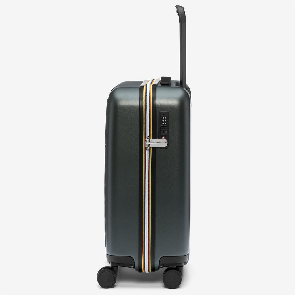 Luggage Bags_Unisex_EUDOXIE LOGO_Trolley_GREEN BLACKISH - Commercial 2