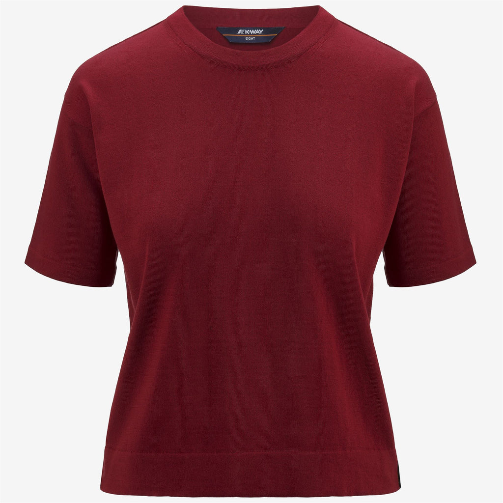 Knitwear_Woman_ESMER_Pull Over_Red Dk - Commercial 1